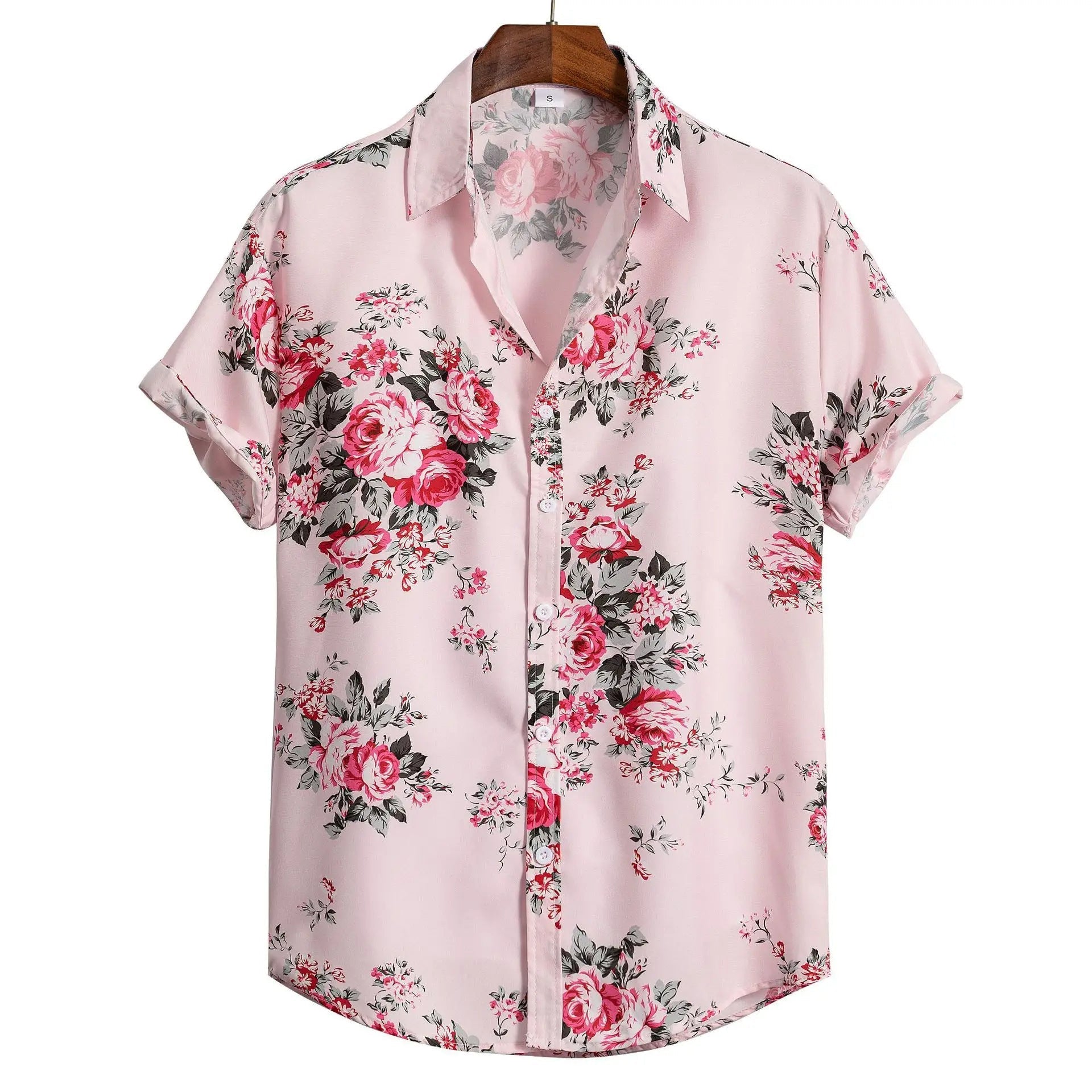 Fashion Men's Art Printed Short Sleeve Shirt   (Available)