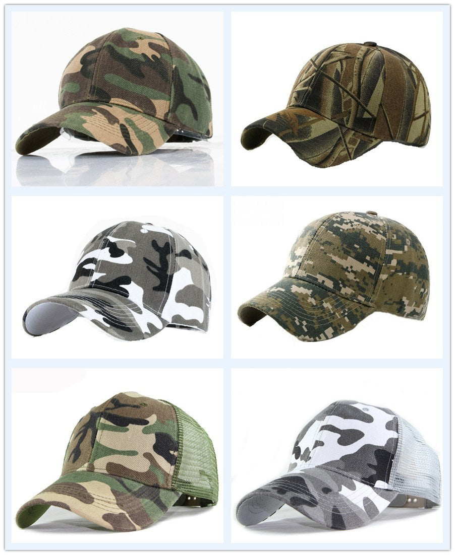 Fashion casual camouflage baseball cap Peaked cap (Available)