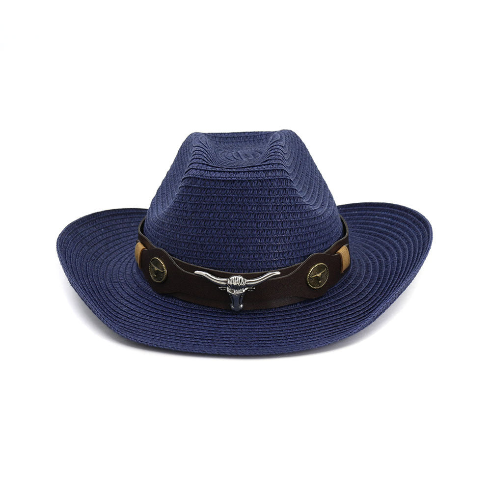 Western cowboy ethnic straw hat  (Available)