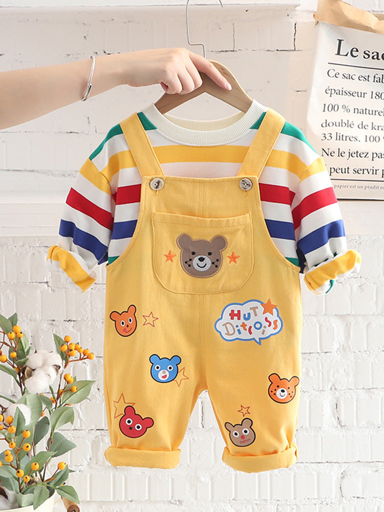 Boys' Top Overalls Suit (Available)