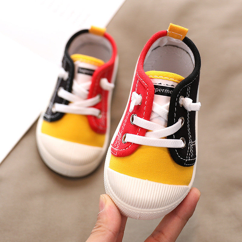 Kindergarten Indoor Shoes Baby Cloth Shoes Children Canvas Shoes (Available)