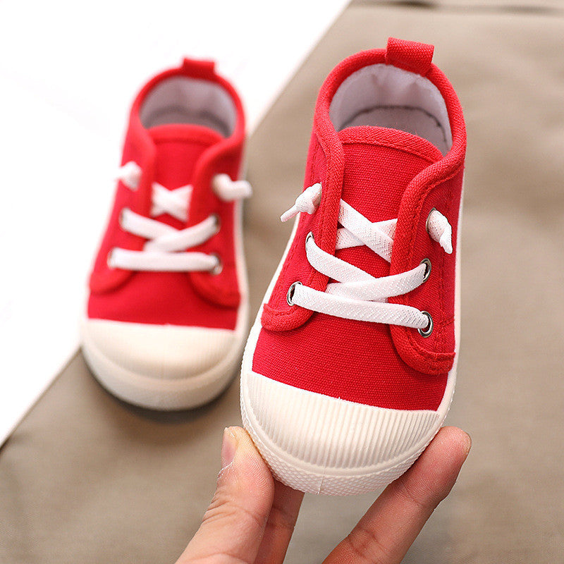 Kindergarten Indoor Shoes Baby Cloth Shoes Children Canvas Shoes (Available)