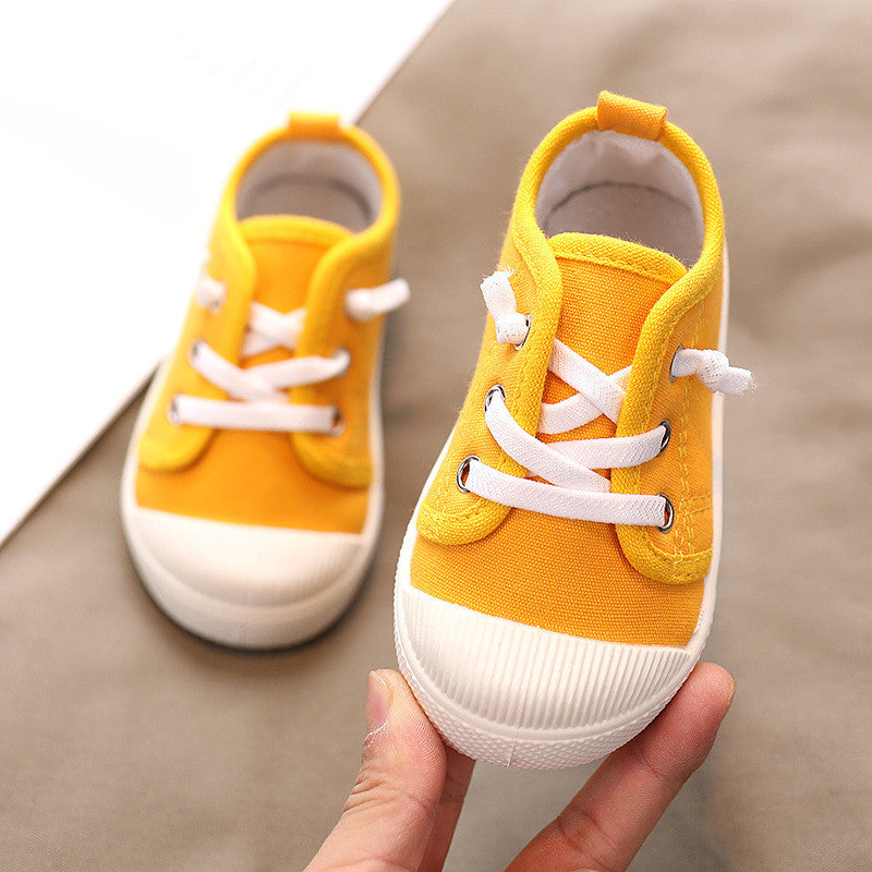 Kindergarten Indoor Shoes Baby Cloth Shoes Children Canvas Shoes (Available)