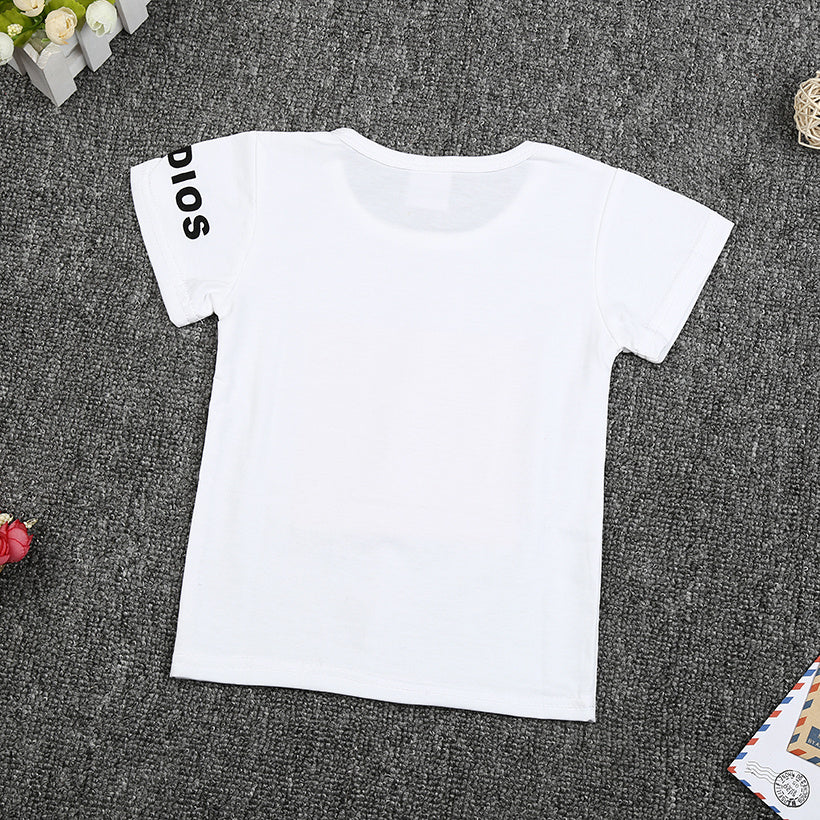 Summer New Style Baby Children'S Short-Sleeved Two-Piece Suit For Boys And Girls Five-Pointed Star