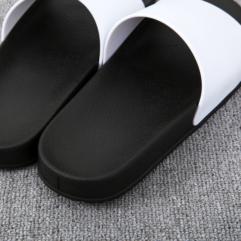 Shoes for Men Slippers Summer Home Slippers Men Black White Fashion Brand Men Shoes Non-slip Slides Men Luxury Designers Slides (Available)