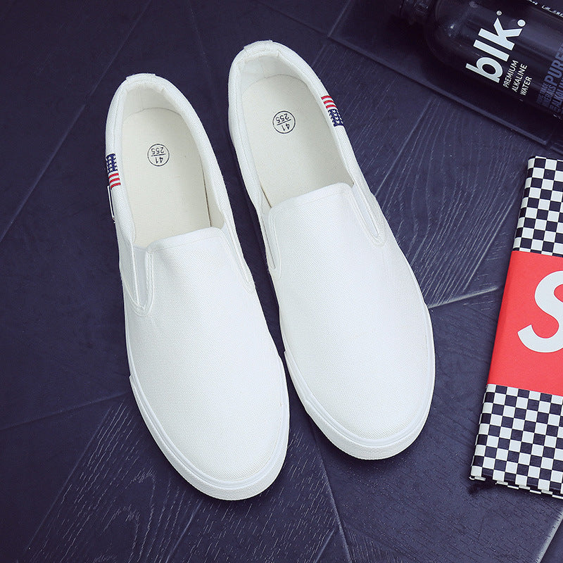 All-match white shoes men canvas shoes (Available)