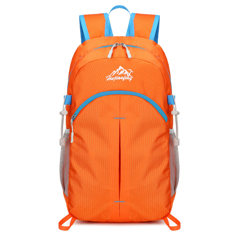100% Foldable Sport Backpack Outdoor Travel Lightweight Double Shoulder Bag Large Capacity Storage Bag Waterproof Material  (Available)