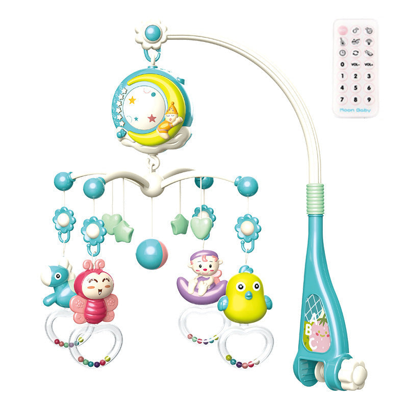 Baby Rattles Crib Mobiles Toy Holder Rotating Mobile Bed Bell Musical Box Projection Newborn Infant Baby Boy Toys ((Available)