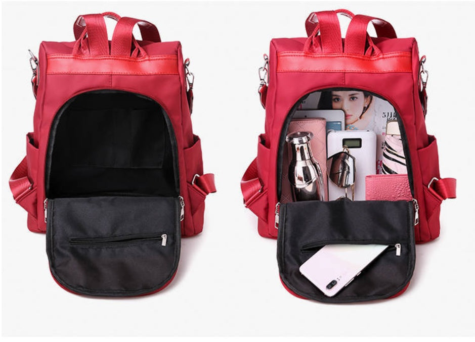 Oxford cloth embroidered backpack