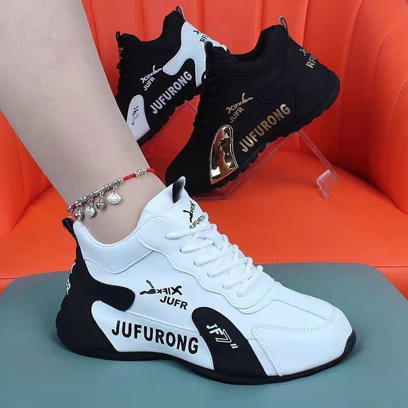 Couple Sports Casual PU White Shoes All-match Wear-resistant. (Available)