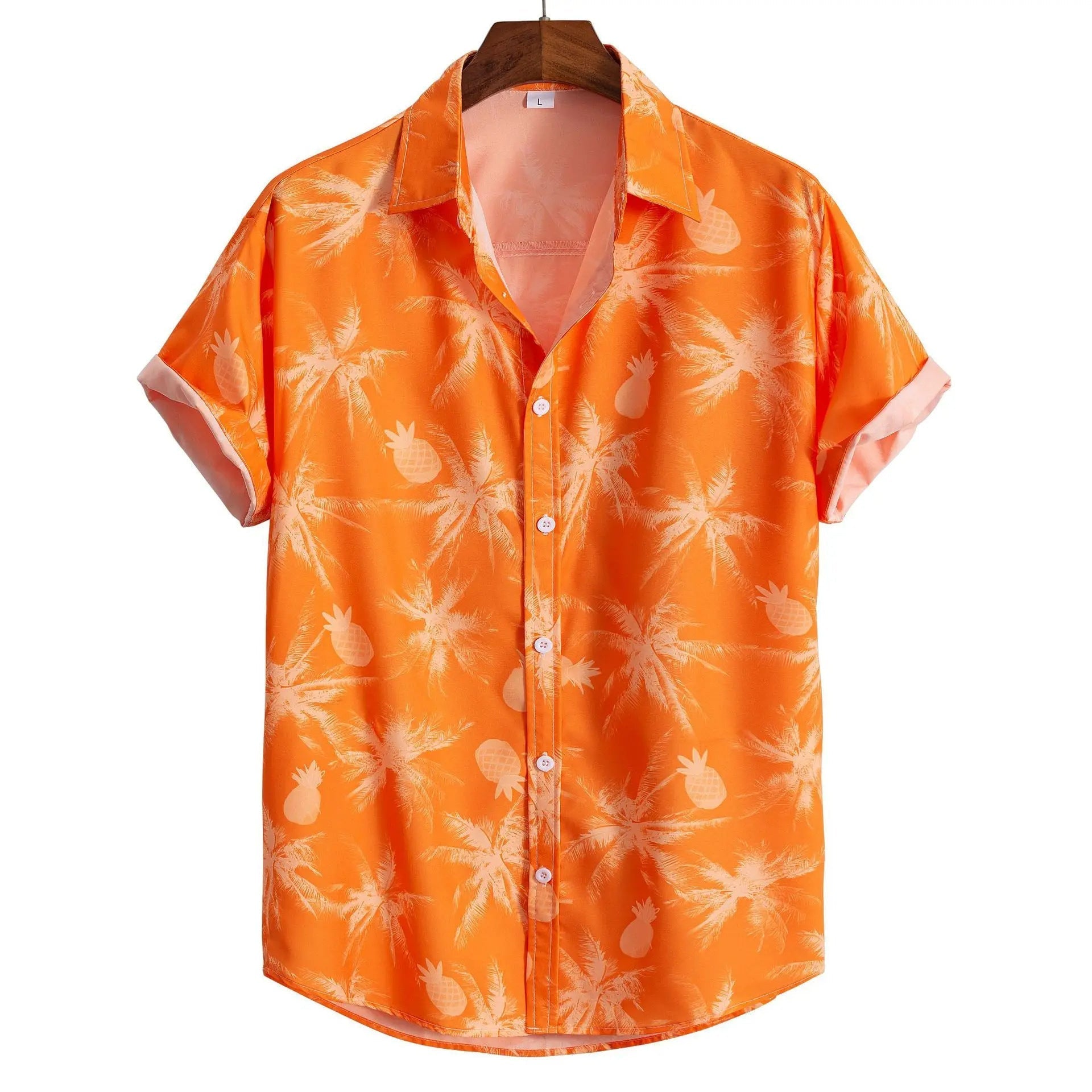 Fashion Men's Art Printed Short Sleeve Shirt   (Available)
