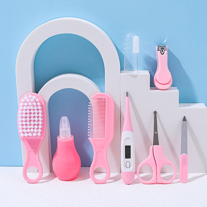Children's Baby Nails Cutting Pliers 8 Eight-piece Set Eva Bag Care Suit (Available)
