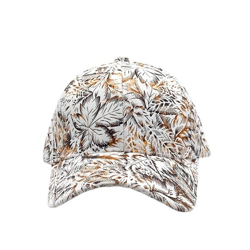 All-match Printed Baseball Cap Ladies Outdoor Outing  (Available)