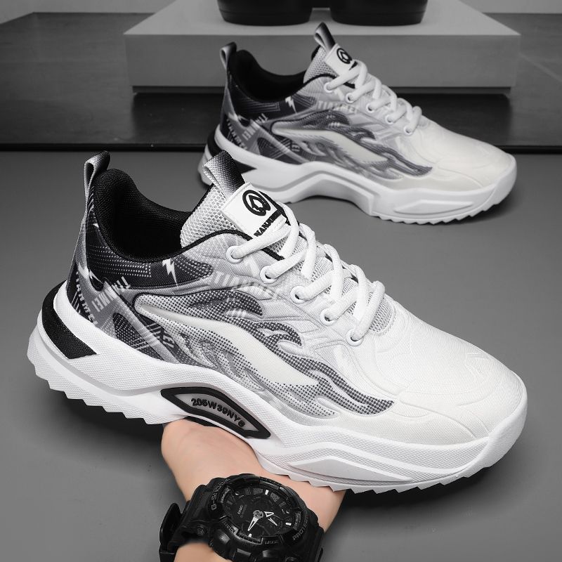 Spring Student Sports Casual Mesh Clunky Versatile Trendy Shoes Breathable Shoes Men   (Available)