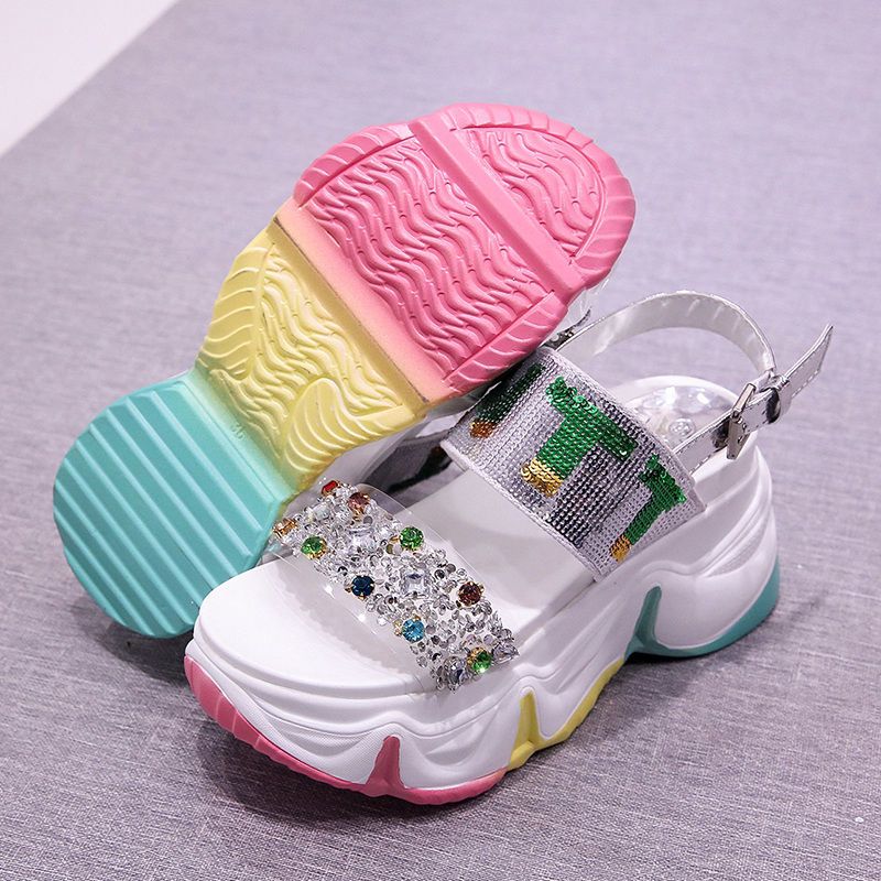 New Summer Single-Strap Height-Enhancing Sports Roman Shoes
