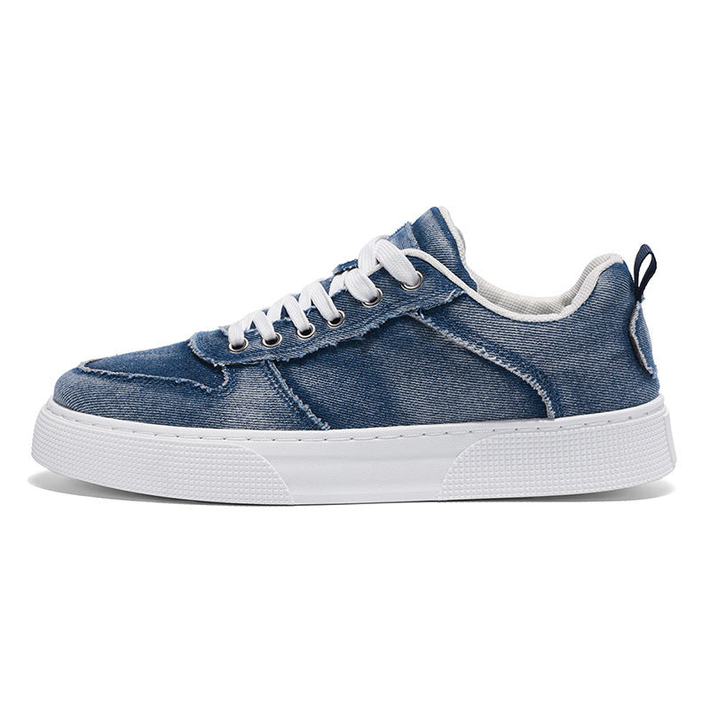 Casual Versatile Canvas Shoes Denim Trendy Stitching   (Available)