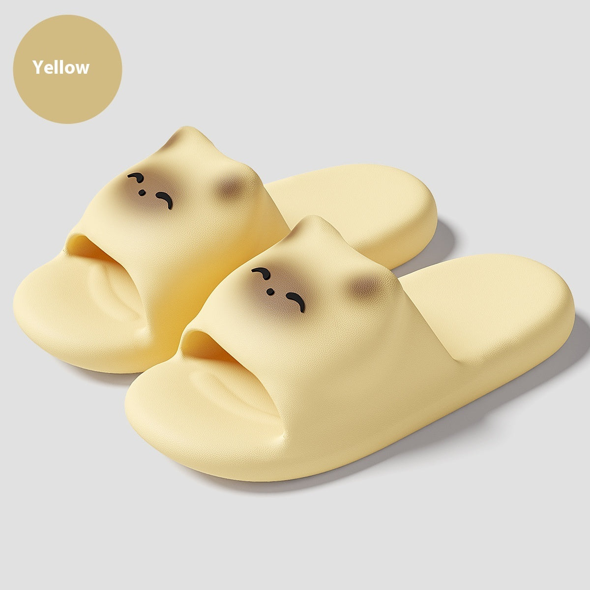 Cartoon Kitten Women's Soft Bottom Non-slip Eva Slippers
