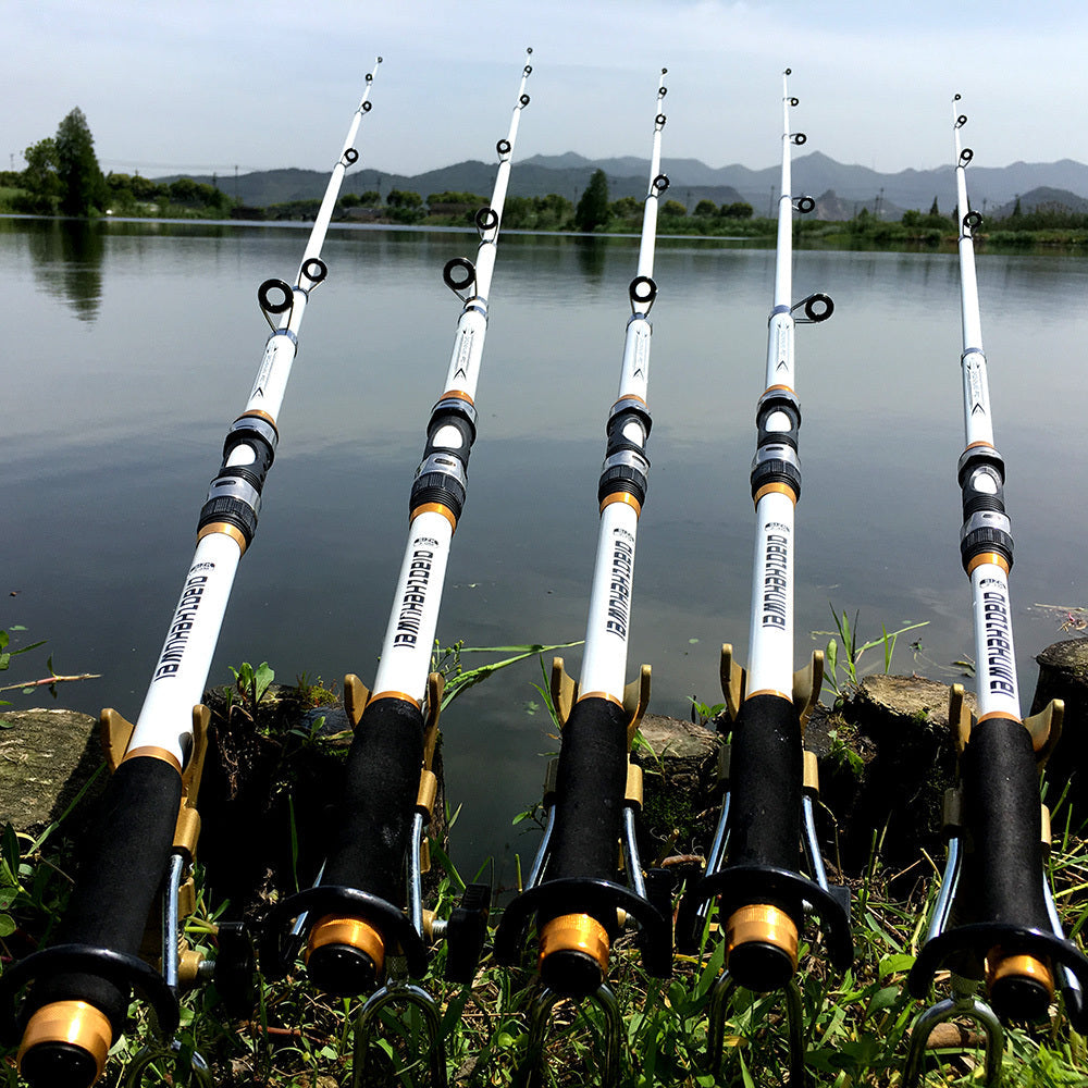 2.1M -3.6M Carp Fishing Rod Feeder Hard FRP Carbon Fiber Telescopic Fishing Rod Fishing Pole  (Available)