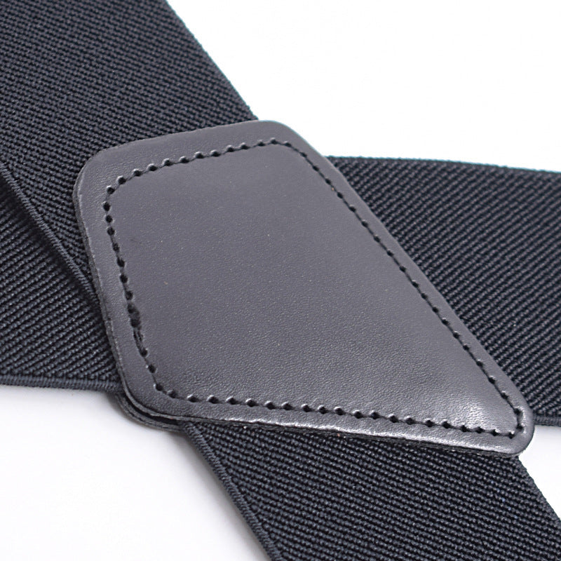 Unisex 4 Clip Straps 5CM Plus Loose Tight Suspenders Strap Clip (Available)