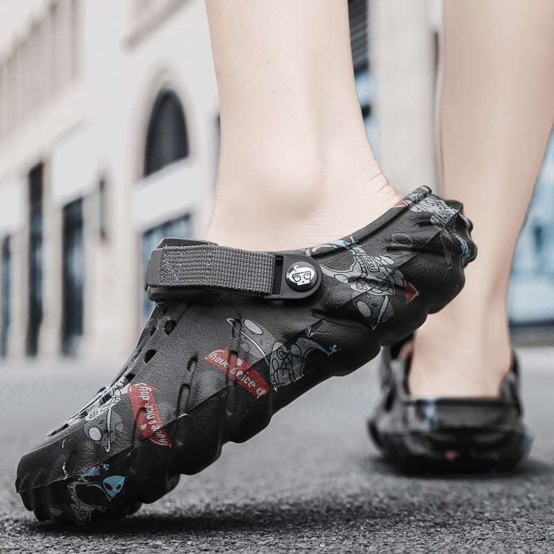 Men's Plus Size EVA Rubber And Plastic Outdoor Fashion Closed Toe Sandals (Available)