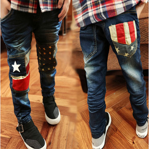Boys' Denim Trousers Trousers Children's Clothing (Available)