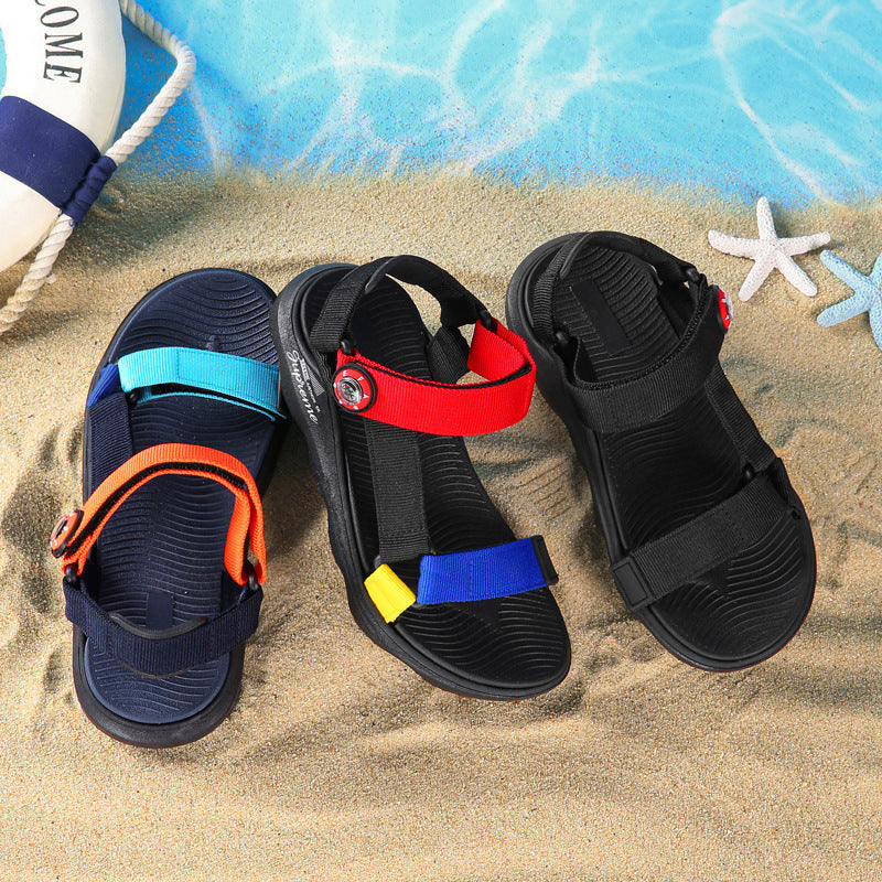 Candy Color Kids Webbing Beach Sandals  (Available)