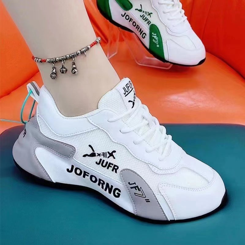 Couple Sports Casual PU White Shoes All-match Wear-resistant  (Available)