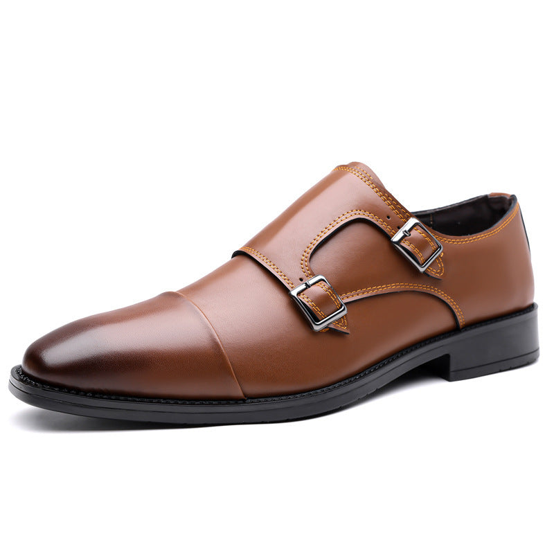 Leather Shoes Men's Business Shoes Oxford (Available)