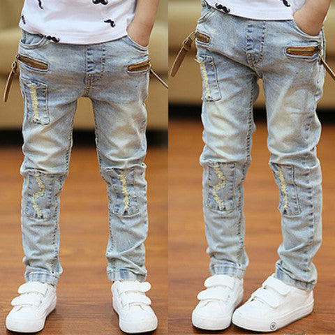 Boys' Denim Trousers Trousers Children's Clothing (Available)