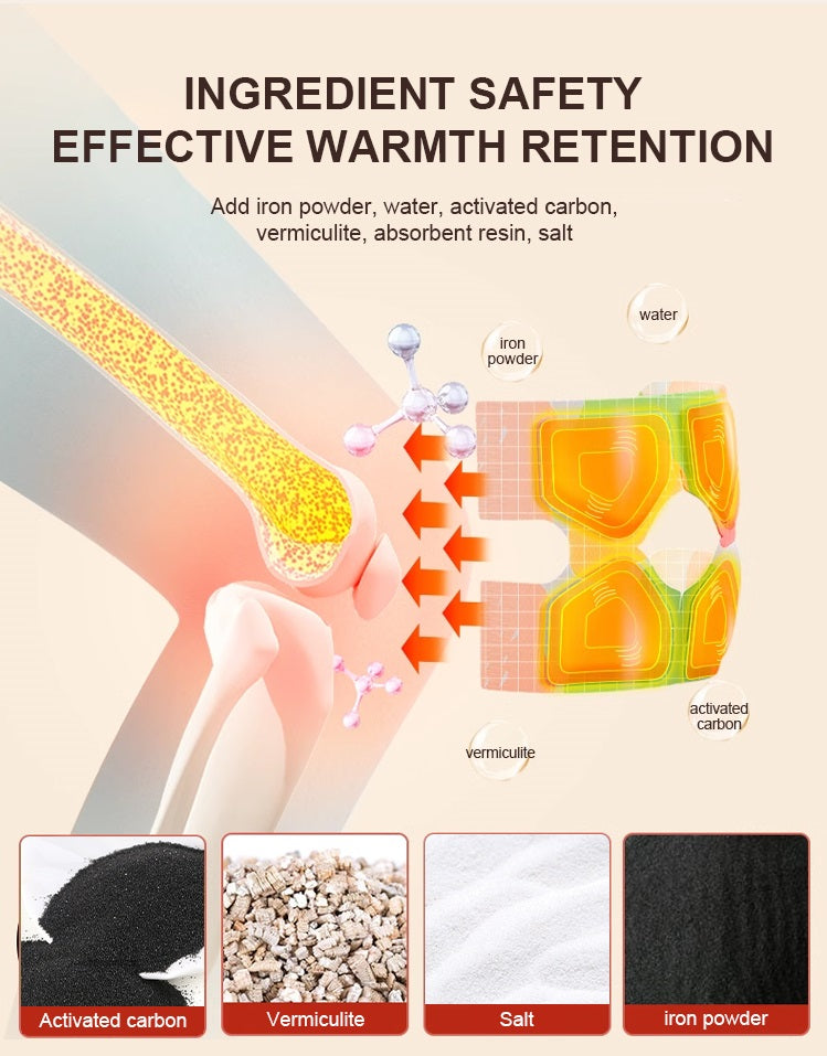 Self Heating Pain Relief Warm Knee Patch Pad (সেলফ হিটিং ব্যথা উপশম ওয়ার্ম হাঁটুর প্যাচ প্যাড)    (Available)