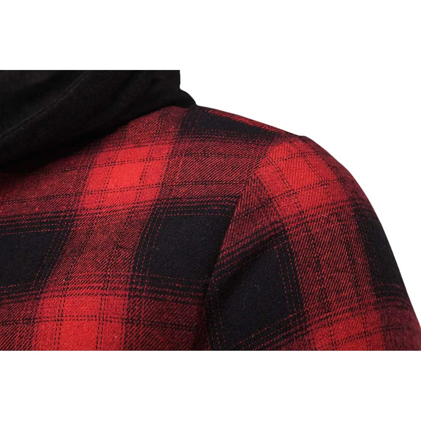 Men's Shirts Autumn Fashion Casual Plaid Shirts Long Sleeve Cotton high quality Pullover Hooded Shirt Winter Mens Top Blouse