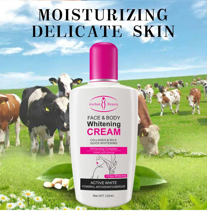 Milk face and body whitening cream  (Available)