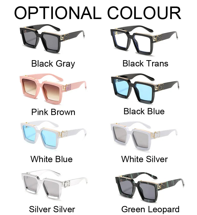 Classic Sunglasses Men Women Driving Square Frame Fishing Travel Sun Glasses Male Goggles Sports UV400 Eyewear