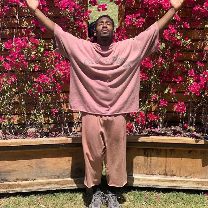 Sunday ServIce Kanye West T Shirt Vintage Oversized Printed Tshirts Men Women Hip Hip Top Tee Streetwear