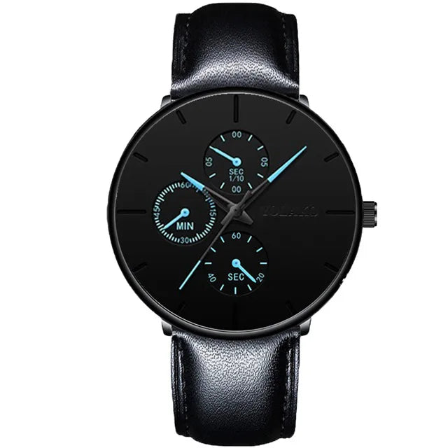 Mens Luxury Watches for Men Business Casual Ultra Thin Clock Male Stainless Steel Mesh Belt Quartz Watch relogio masculino