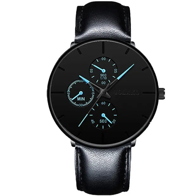 Mens Luxury Watches for Men Business Casual Ultra Thin Clock Male Stainless Steel Mesh Belt Quartz Watch relogio masculino