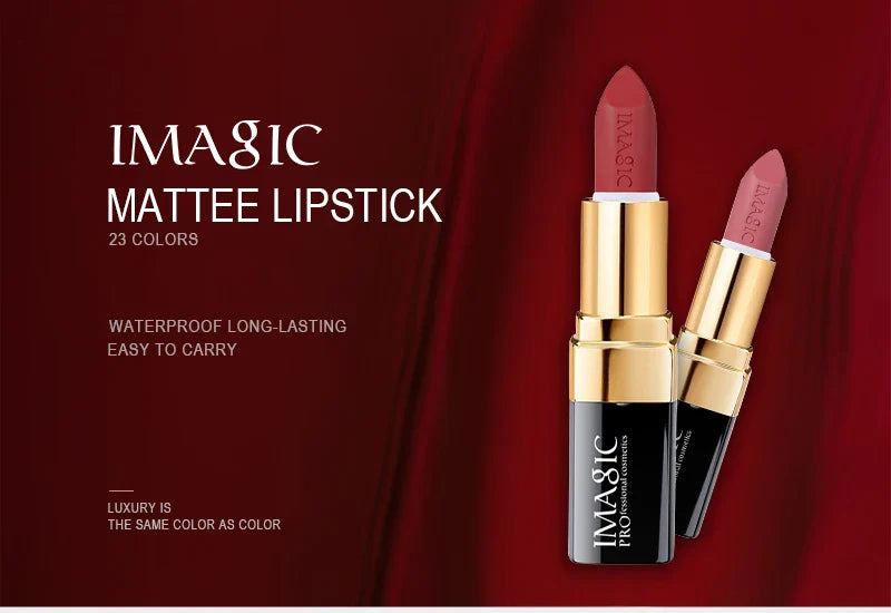 Lipstick Matte Waterproof Velvet Pigment Nude Rouge Waterproof Long Lasting Lip Profissional Cosmetics Beauty