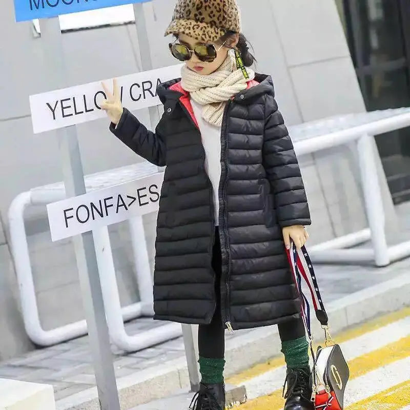 Autumn Winter Outerwear Jacket For Boys Girls Clothes Cotton-Padded Hooded Kids Coat Children Clothing Parkas Soft Thin Overall