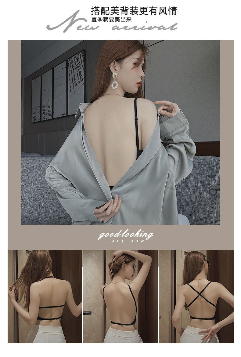 U-shaped beautiful back underwear for women with small chest gathered (Available))