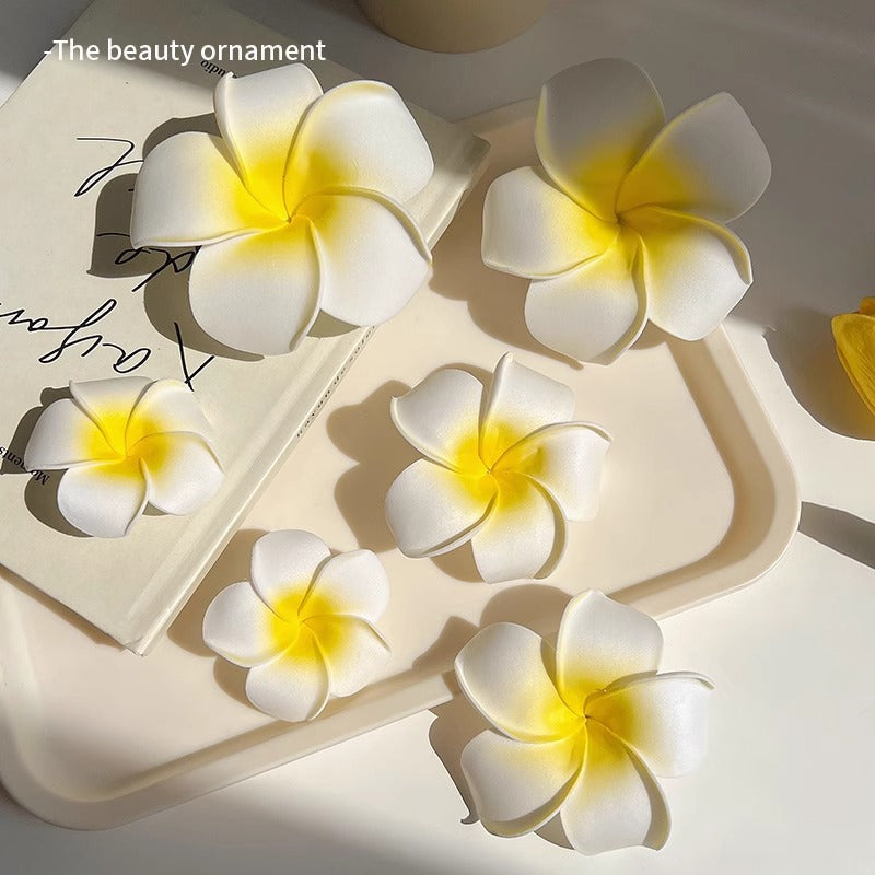 Dai costume seaside vacation plumeria hairpin travel photo headdress flower side clip small fairy hairpin   (Available)