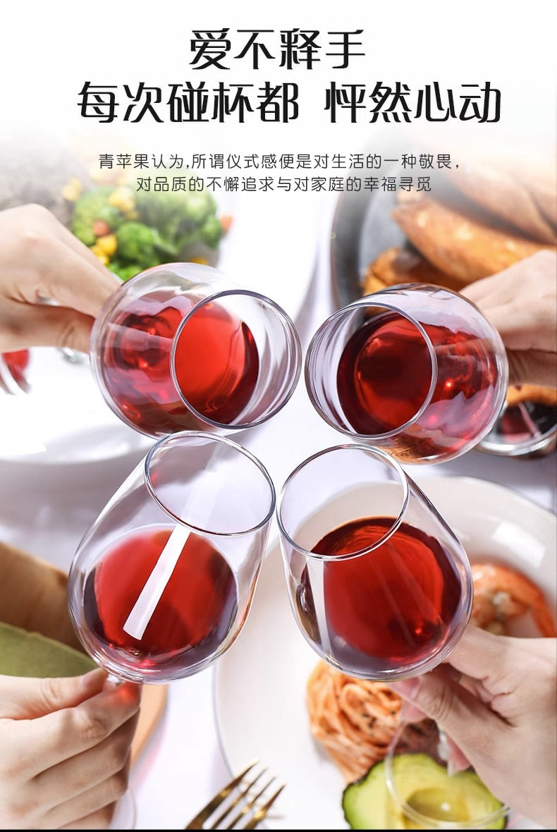 European style 7 pieces Juice/Wine Set, large crystal glass stemmed glasses, creative Juice/wine set.