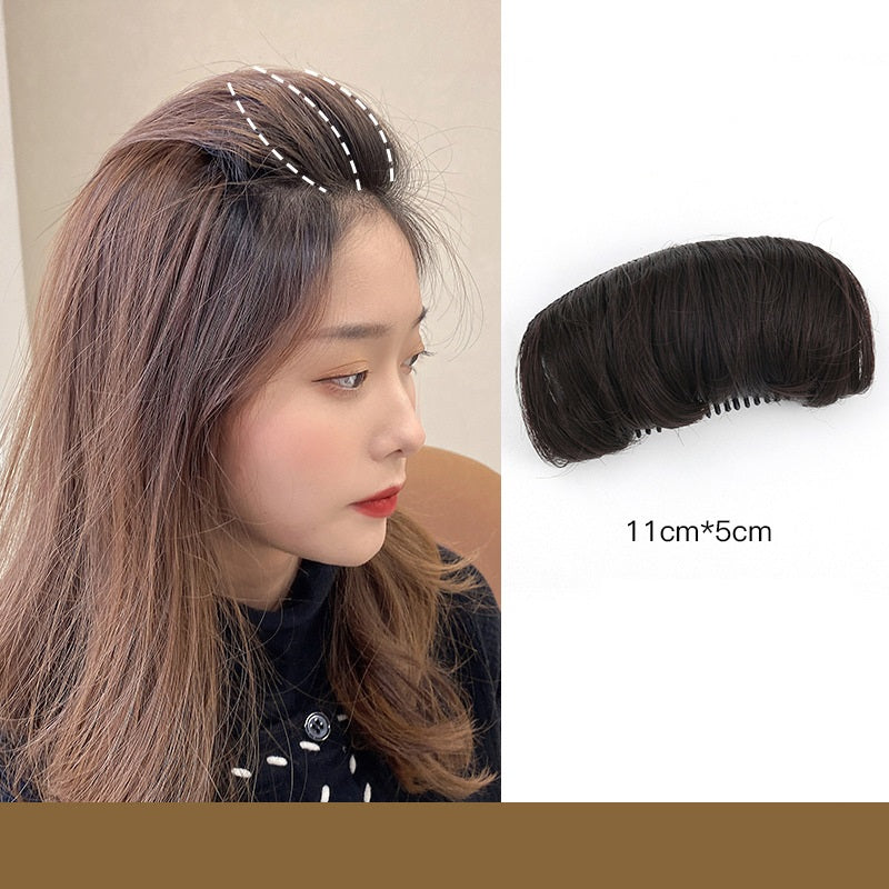 Wig piece for women, fluffy hair root, simulated hair pad, invisible hair top heightening and curling tool, hair pad artifact  (Available)