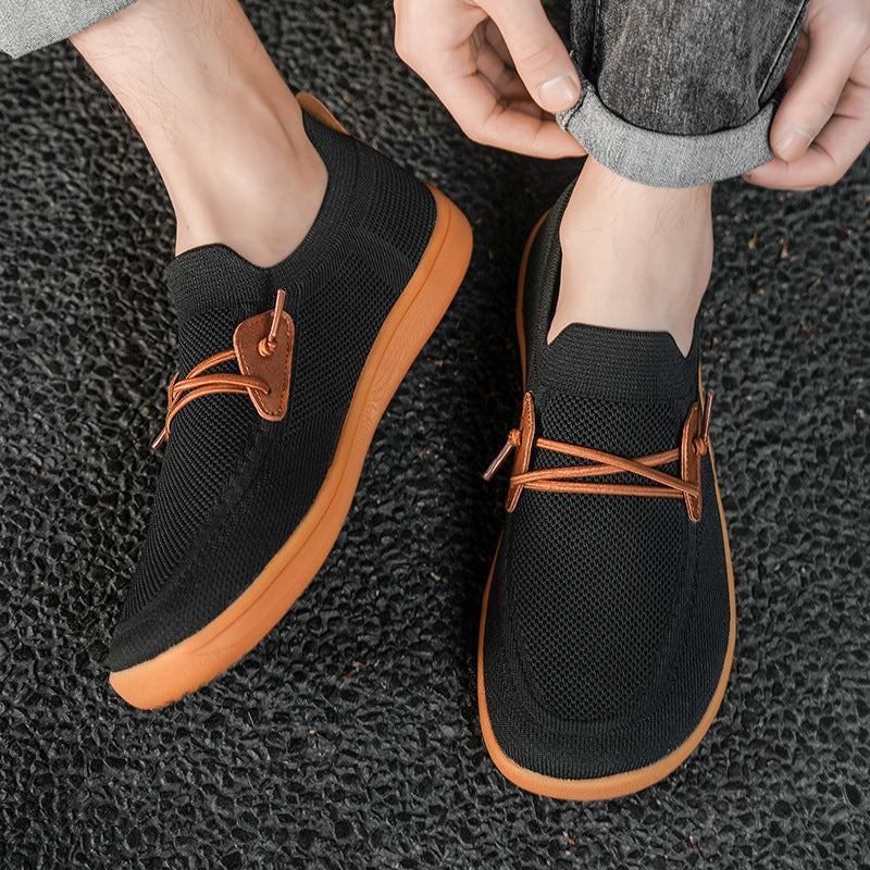 Breathable Mesh Surface Flying Woven Sports Casual Shoes Trendy Running Shoes  (Available)