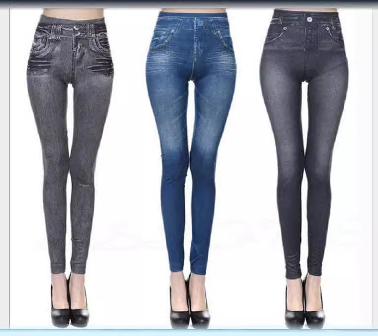 leggings women spring and autumn high waist outer wear one-piece pants  (Available)
