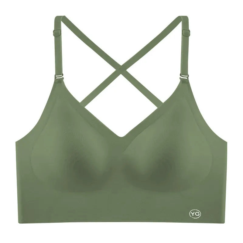 U-shaped beautiful back underwear for women with small chest gathered (Available))