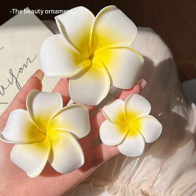 Dai costume seaside vacation plumeria hairpin travel photo headdress flower side clip small fairy hairpin   (Available)