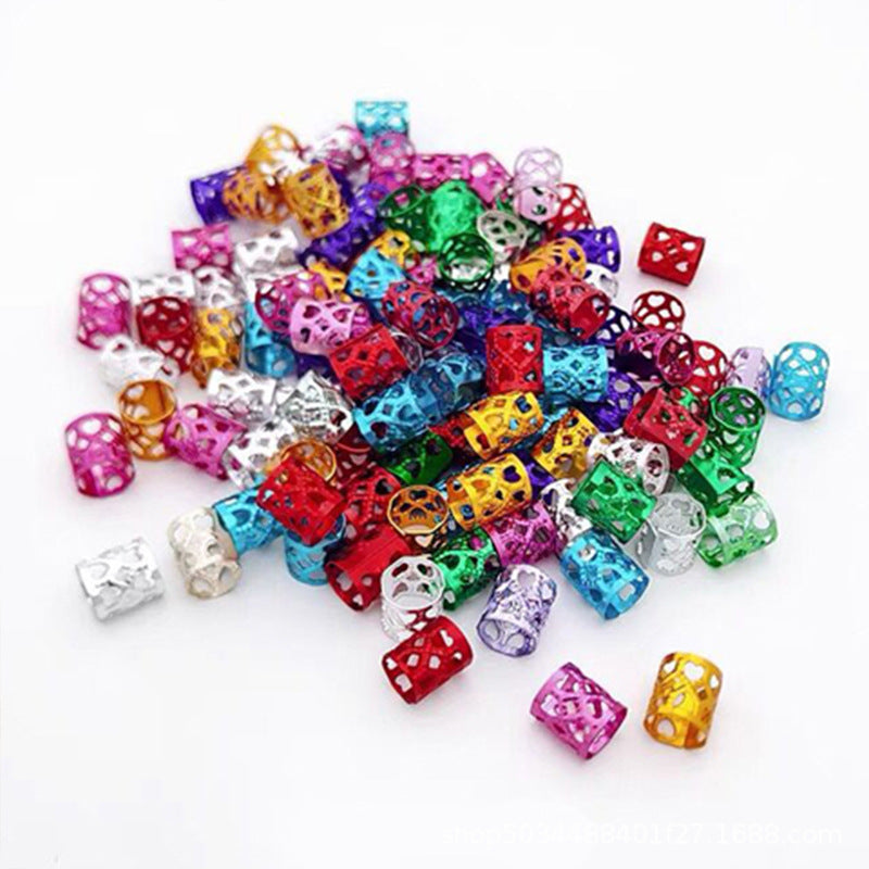 Hair buckle dreadlocks Microfiber buckle girl sweet cool trendy hip-hop punk hair accessories ring  (Available)