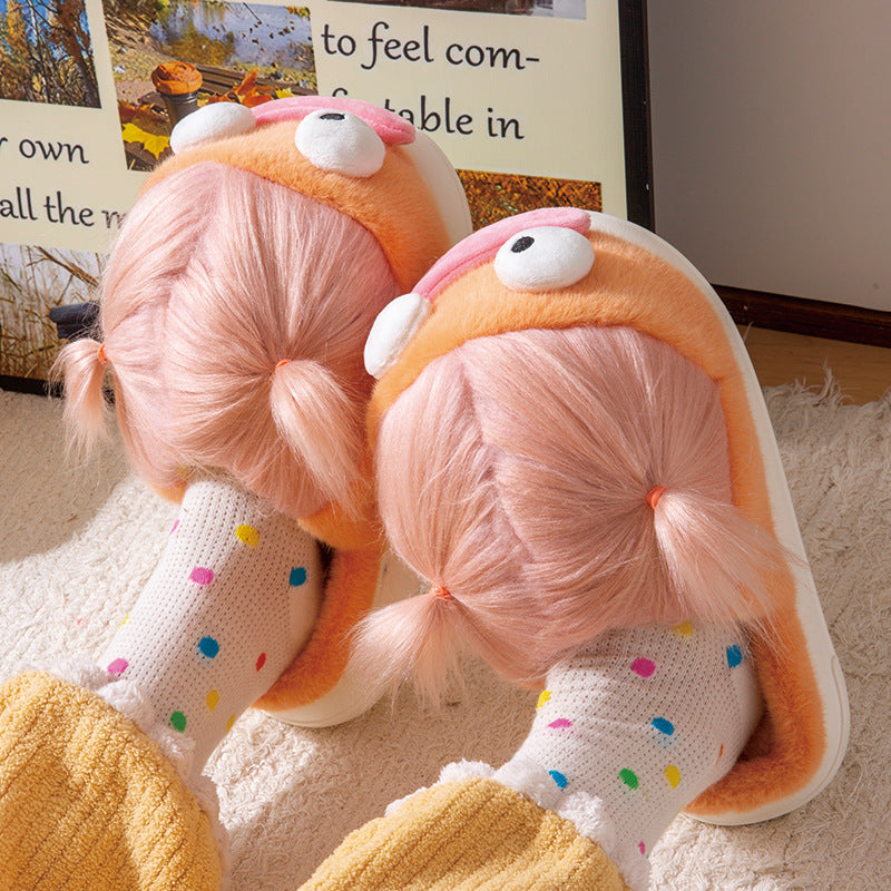 Carto0n cotton slippers for women