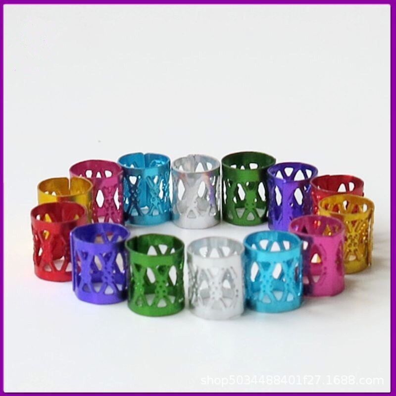 Hair buckle dreadlocks Microfiber buckle girl sweet cool trendy hip-hop punk hair accessories ring  (Available)
