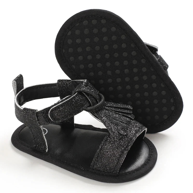 VALEN SINA 0-18M Newborn Baby Girls Summer Shoes Sandals First Walkers Newborn Shoes Casual Soft Sole Sandals Toddler Shoes (Available)